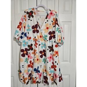 Shein curve 4xl women's floral dress